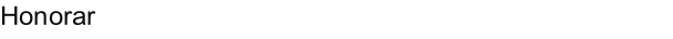 Honorar